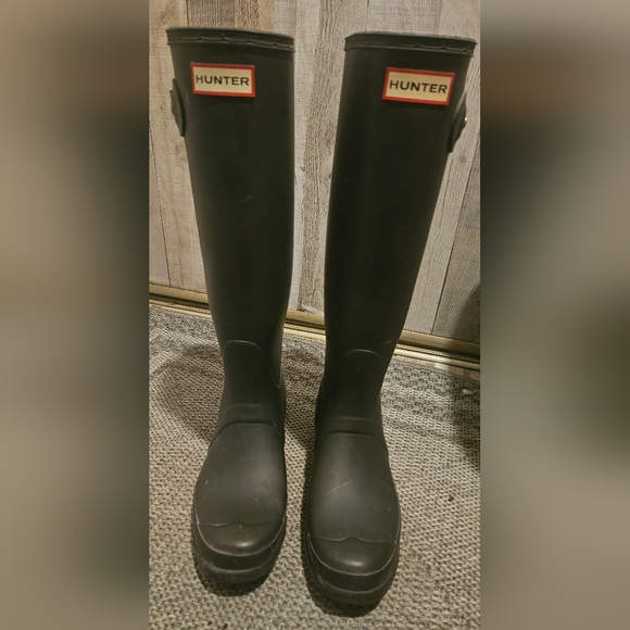 Hunter Black Women's Original Tall boot. EU 39, US 8 - Picture 1 of 8